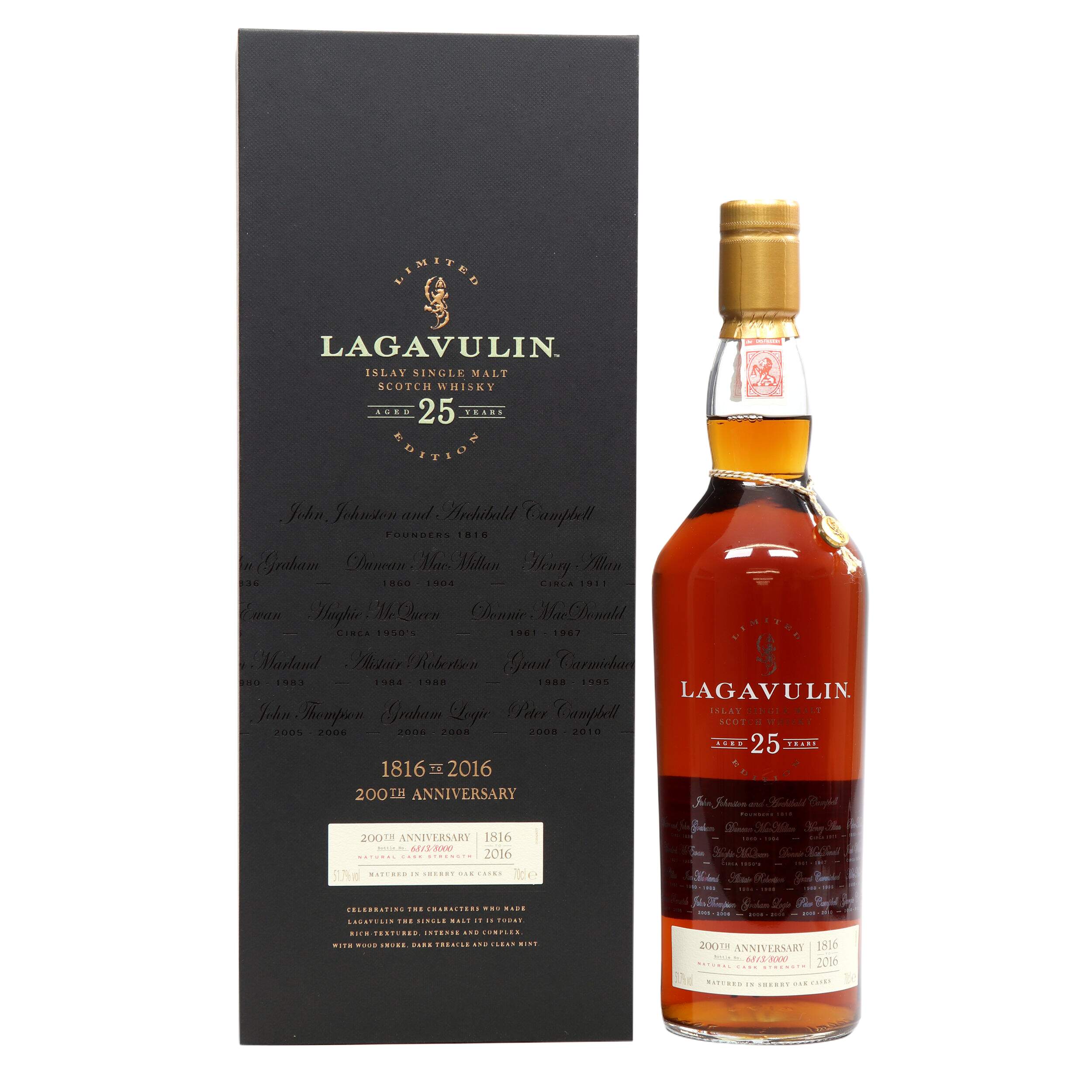 Lagavulin 25 Year Old, 200th Anniversary 2016 | Alcovault Whisky