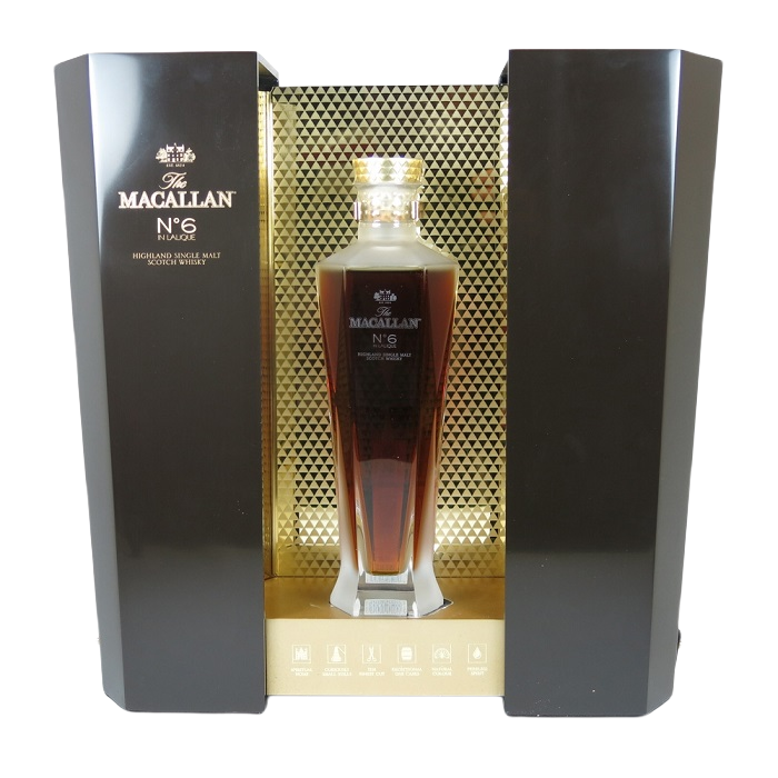 Macallan No. 6 Lalique, First Fill Oloroso Sherry Cask, 2015, 43% whisky bottle