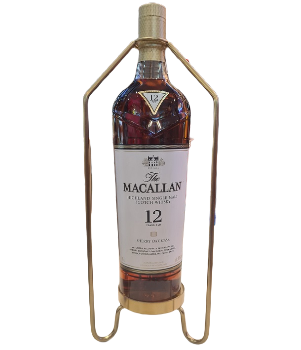 Macallan 12 Years Old Sherry Oak - 1.75L, with Cradle